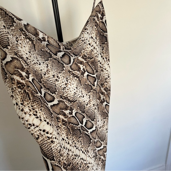 Gilli snake skin cowl neck mini dress - Picture 6 of 6